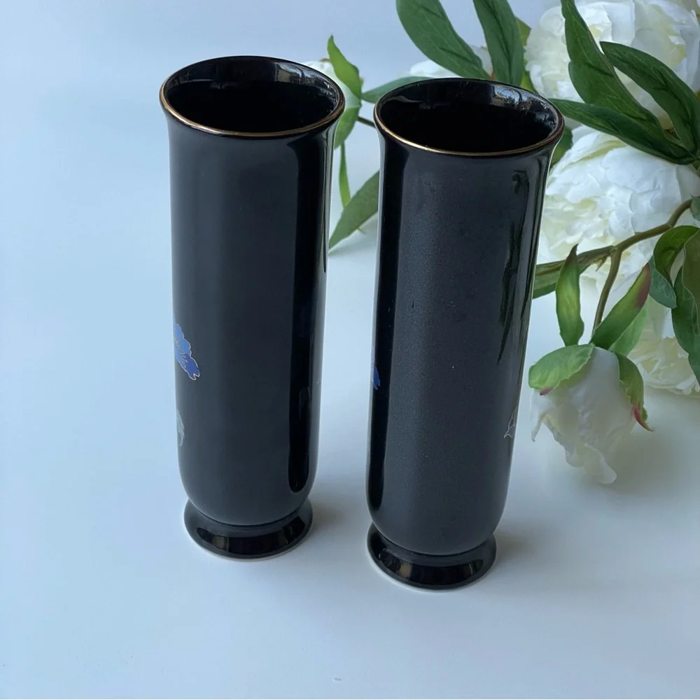 VTG Set Of 2 Japan Small Vases